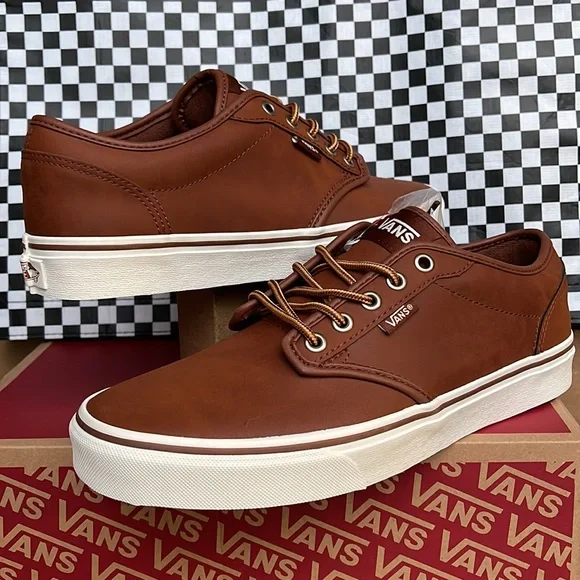 Vans Atwood Leather Brown/Marshmallow Men’s sneakers - Picture 9 of 16